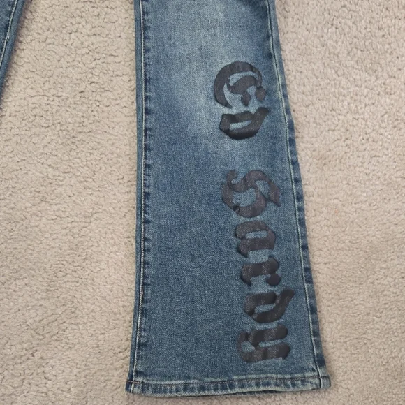 Ed Hardy Flare Jeans with Black Graphics - Picture 7 of 15